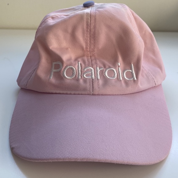 3/$20 Polaroid pastel pink/purple “dad cap” - Picture 3 of 5